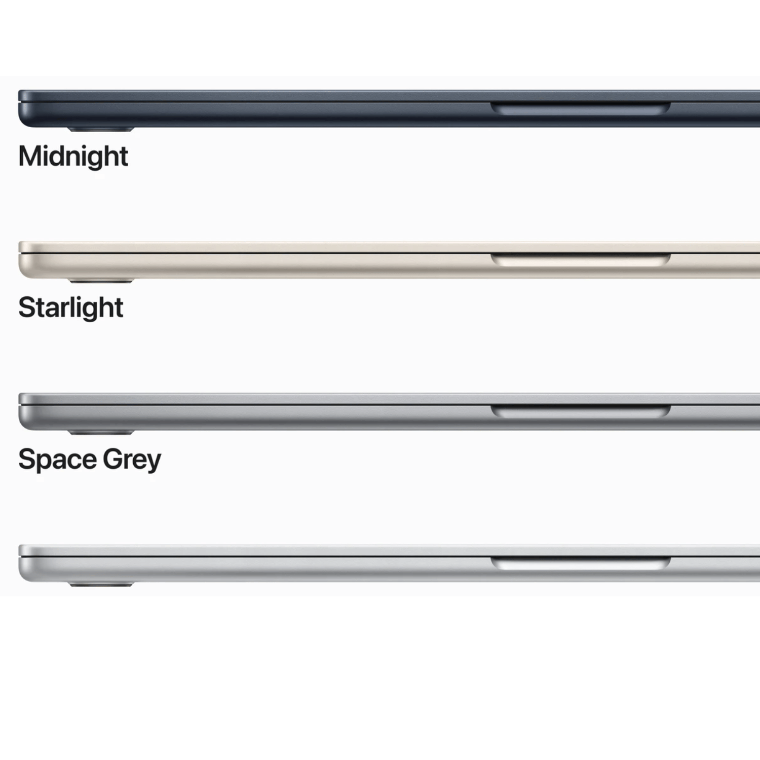 Apple MacBook Air 2023 A2941 (Apple M2 chip 15 Inch)- Refurbished_Space Grey_Bottom_90370