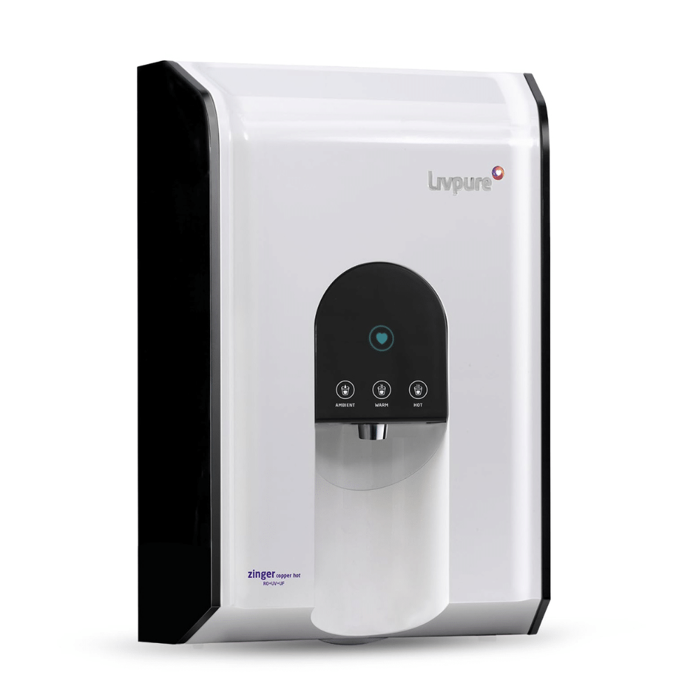 Livpure Zinger Hot Water Purifier with RO+UV+UF+Copper - Refurbished