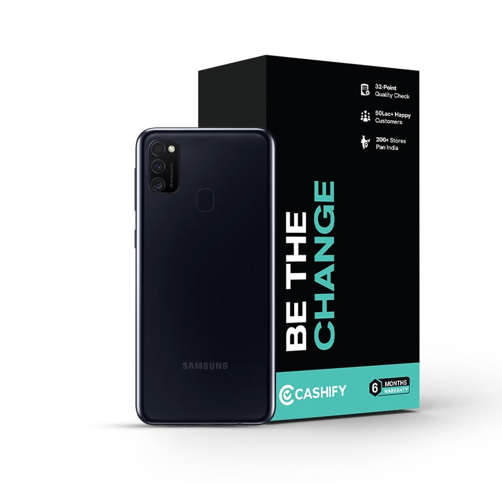 Samsung Galaxy M21 - Refurbished_Black_Phone With Box_50243