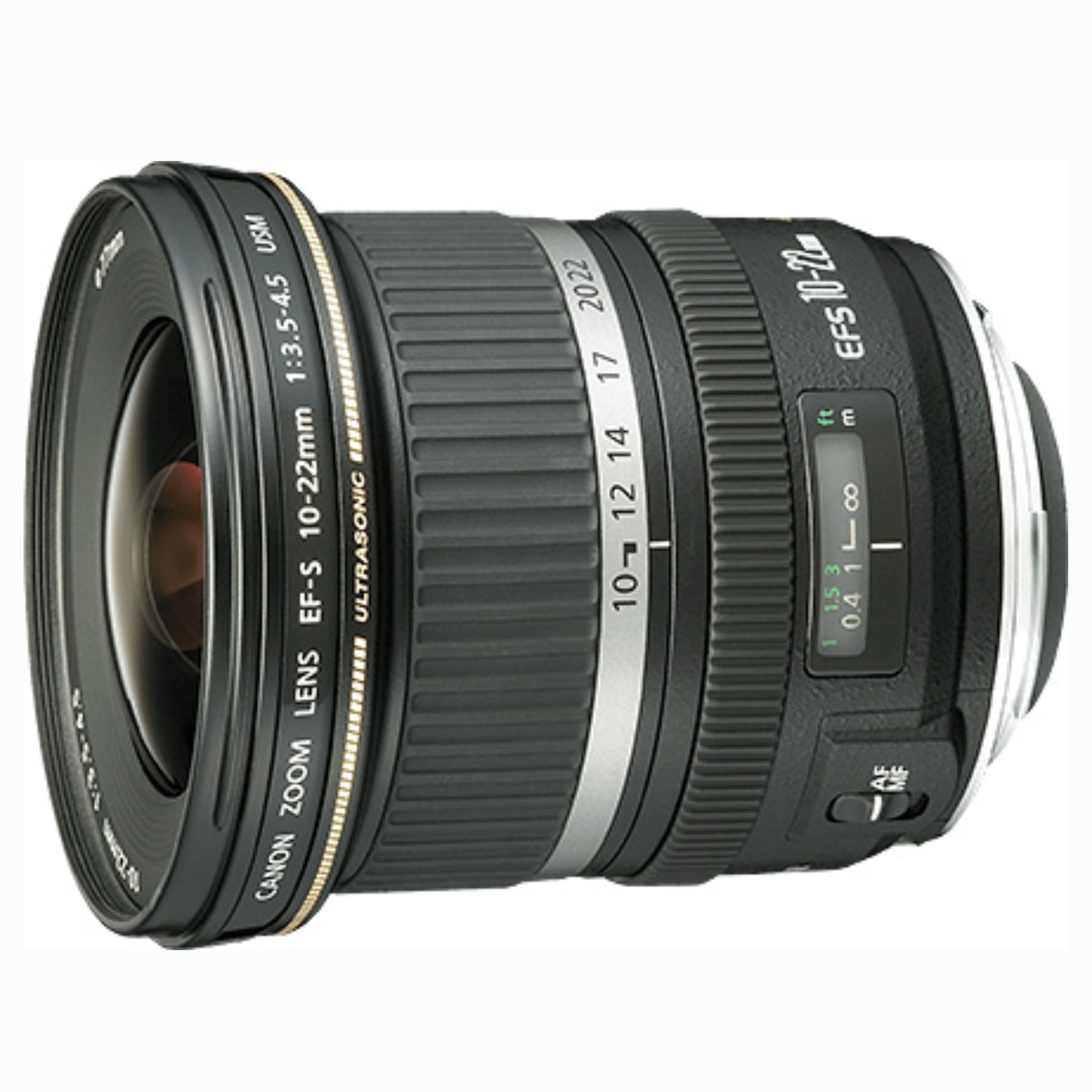 Canon EF–S 10–22 mm f/3.5–4.5 USM Wide–angle Zoom Lens - Refurbished_Black_Back_123286