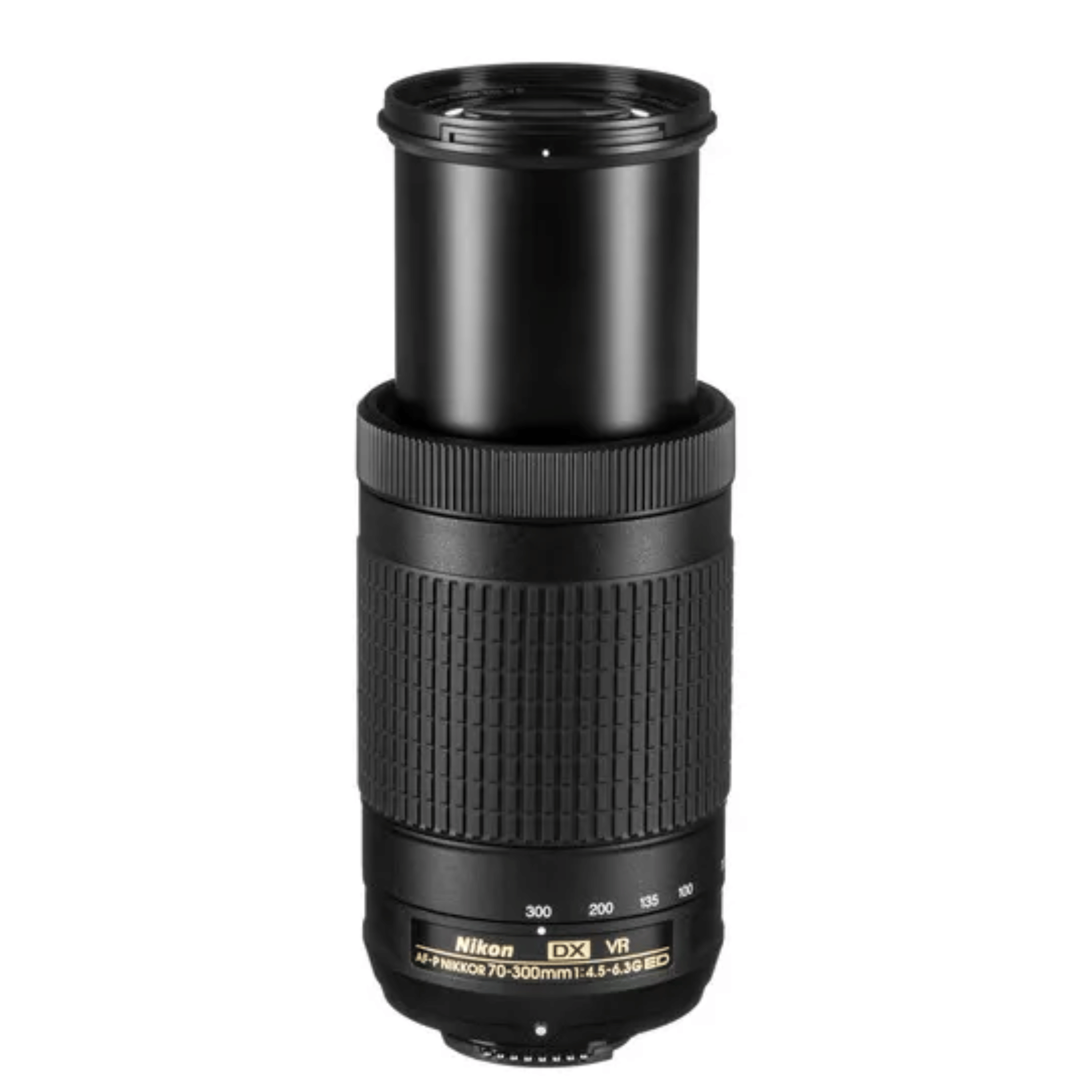 Nikon AF–P DX NIKKOR 70–300 mm f/4.5–6.3G ED VR Lens - Refurbished_Black_Top_123553