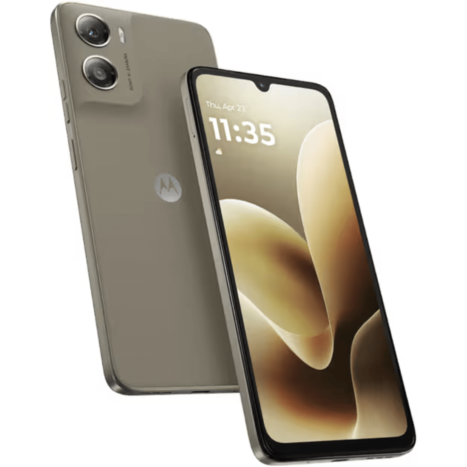 Motorola Moto G06 Power - Refurbished_Pantone Laurel Oak_Top_113095