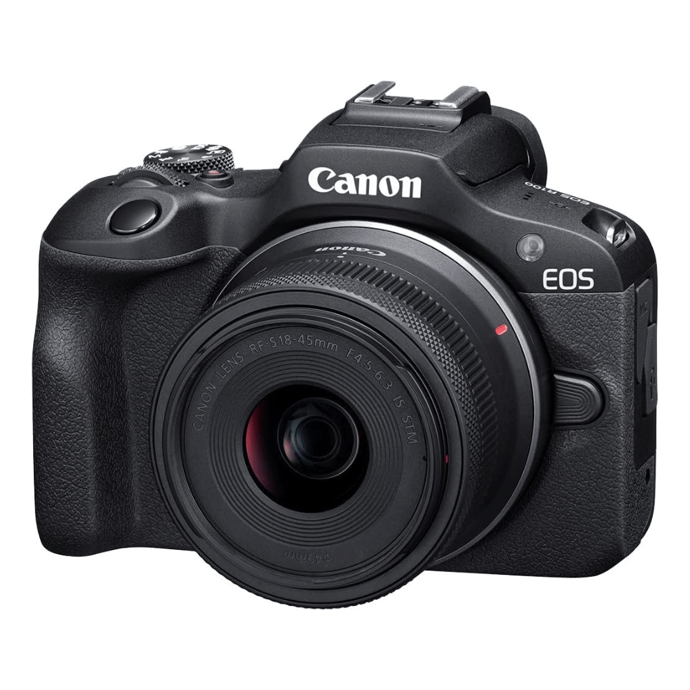 Canon R100 24.1MP Mirrorless Camera - Refurbished_Black_Left Side_59754
