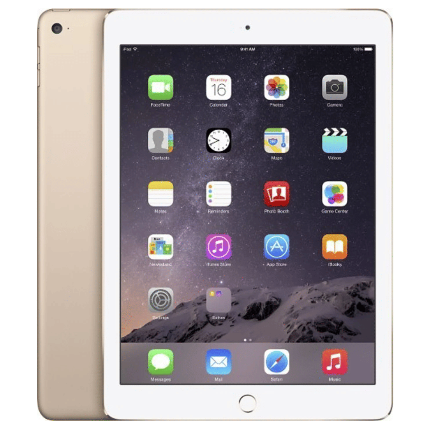 Apple iPad Air 2 2014 (9.7 inch, Wifi+Cellular)- Refurbished_Gold_Top_90451