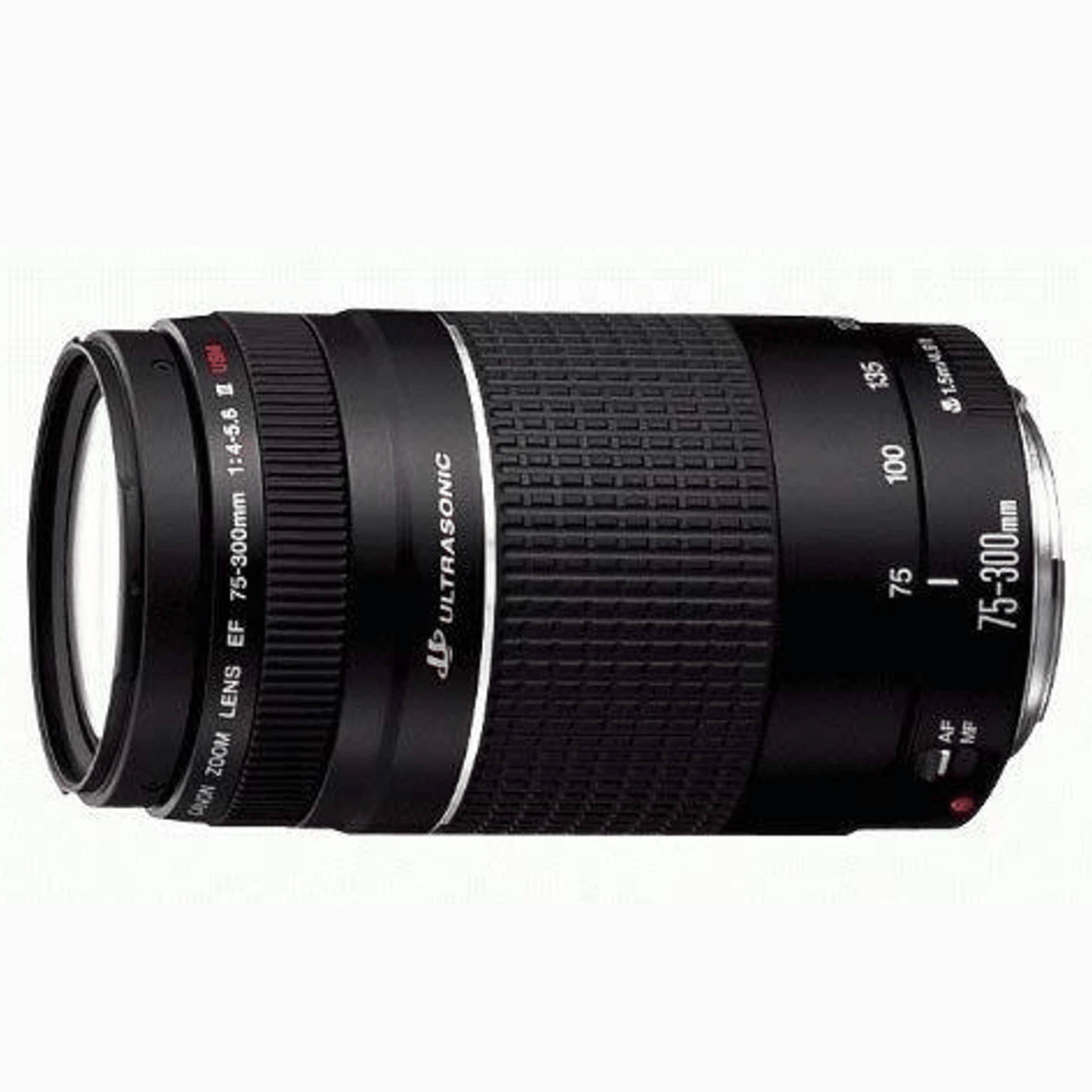 Canon EF 75-300mm f/4-5.6 III USM Telephoto Zoom Lens - Refurbished Fair - Black - Refurbished_Black_Left Side_123497