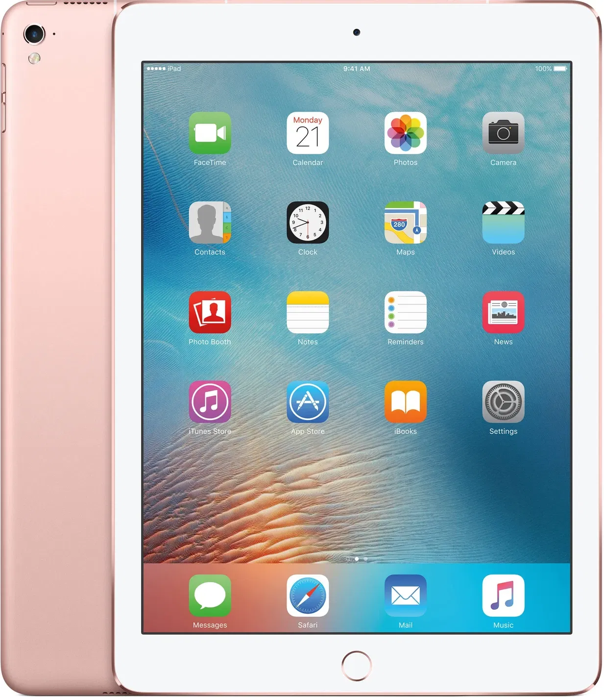 Apple iPad Pro 2016 (9.7 inch, Wifi+Cellular)- Refurbished_Rose Gold_Top_89652