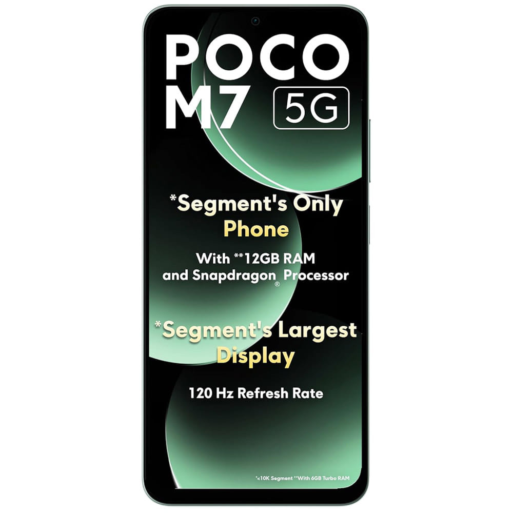 POCO M7 5G - Refurbished_Mint Green_Front_61811