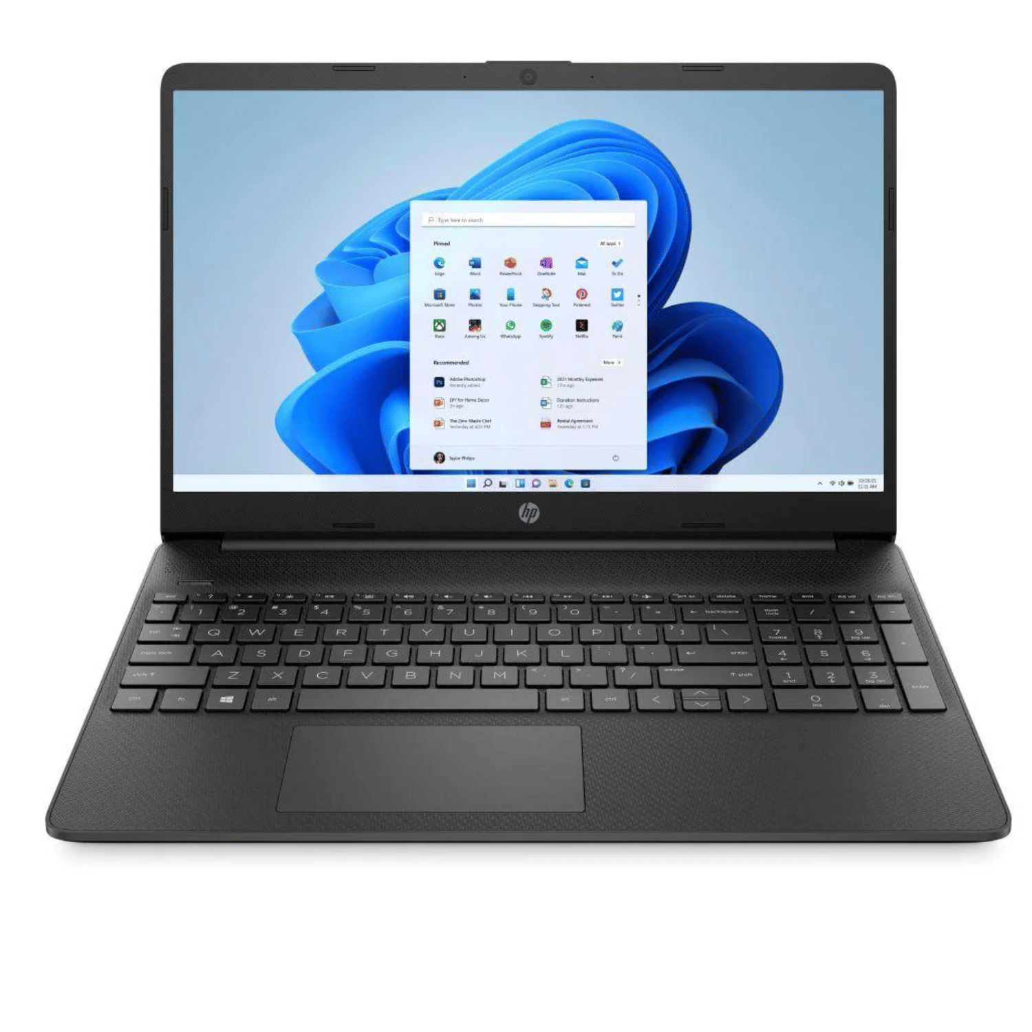 HP/Compaq HP 15 Series 15S-FQ2670TU (Intel Core i3 11th Gen 15.6 Inch)- Refurbished_Black_Front_88407