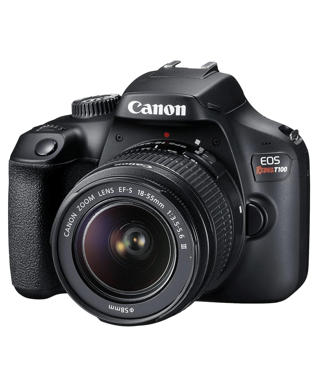 Canon EOS Rebel T100 18MP DSLR Camera - Refurbished_Black_Back_116842