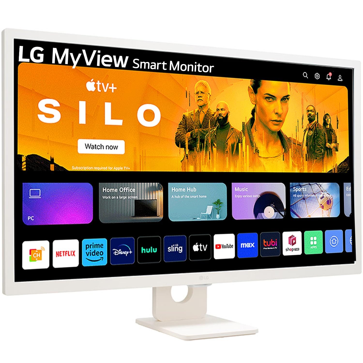 LG 32SR50F 32 Inch IPS 60 Hz FHD Smart Monitor  - Unboxed_White_Right Side_88528