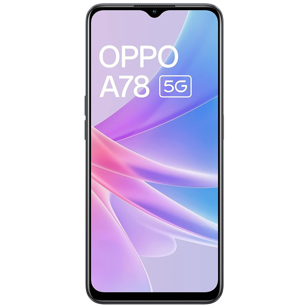 OPPO A78 5G - Refurbished_Glowing Black_Front_46757