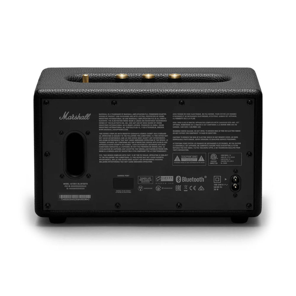 Marshall Acton 2 Bluetooth Speaker - Unboxed_Black_Back_64317