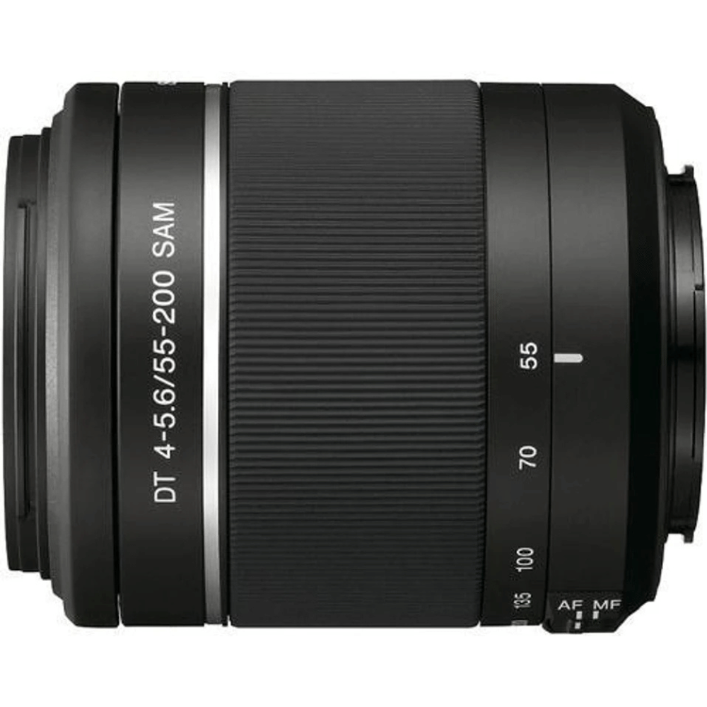 Sony DT 55–200mm f/4–5.6 SAM II Telephoto Zoom Lens - Refurbished_Black_Left Side_126503