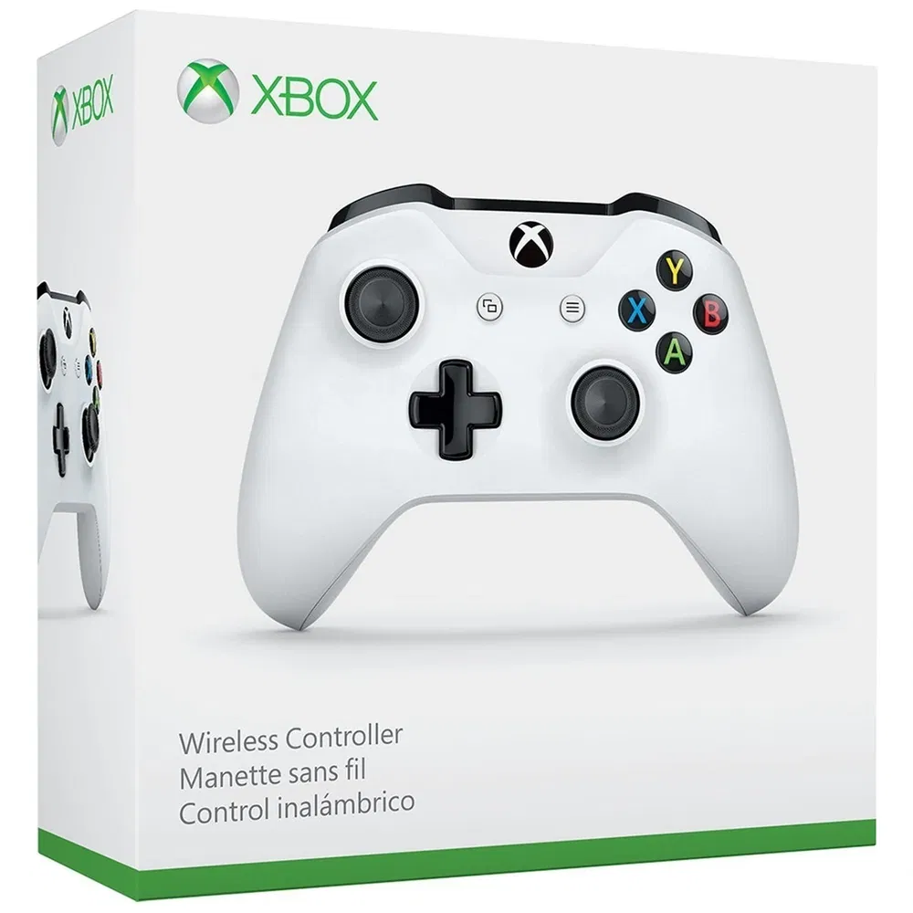 MICROSOFT Xbox One Wireless Controller - Refurbished Fair - White - 2016 - PC)- Refurbished_White_Top_124067