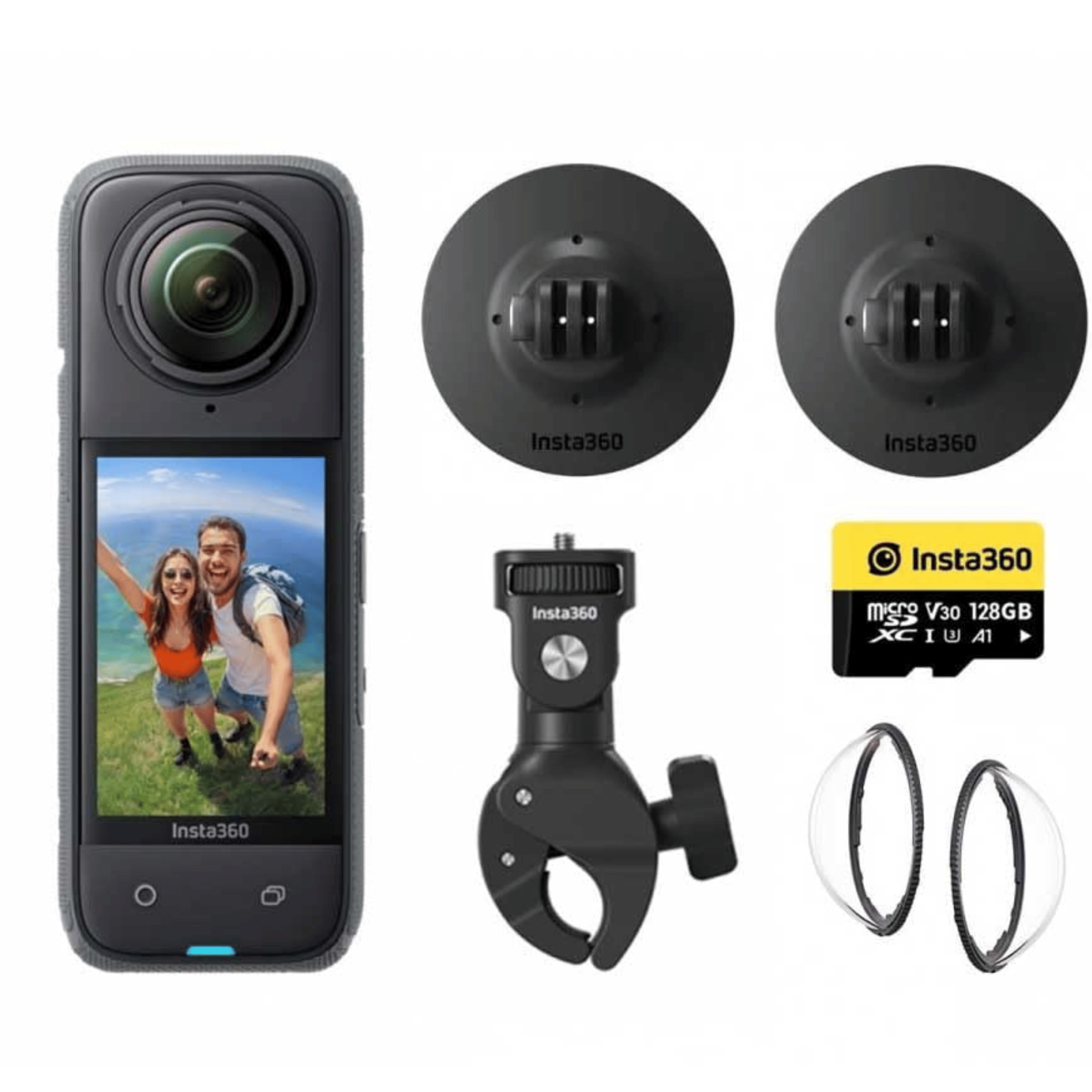 Insta360 X4 Motorcycle Bundle 72MP DSLR Camera - Refurbished_Black_Back_117187