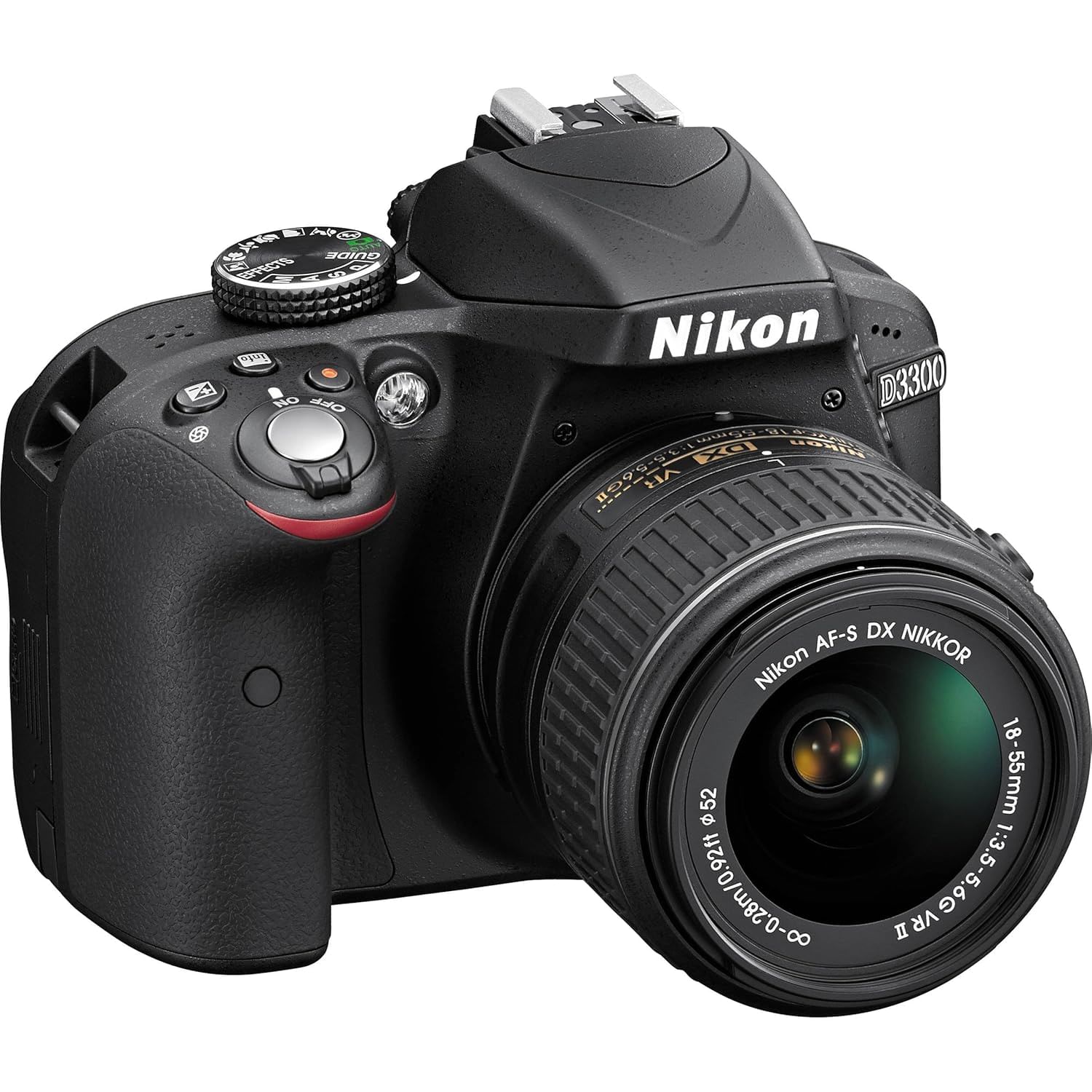 Nikon D3300 24.2MP DSLR - Refurbished_Black_Left Side_58286