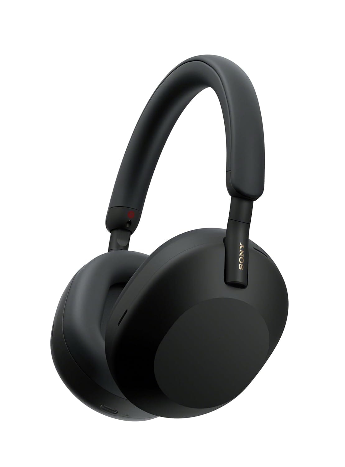 Sony WH 1000XM5 Best Active Noise Cancelling Wireless Bluetooth Over Ear Headphones - Unboxed_Black_Front_90607