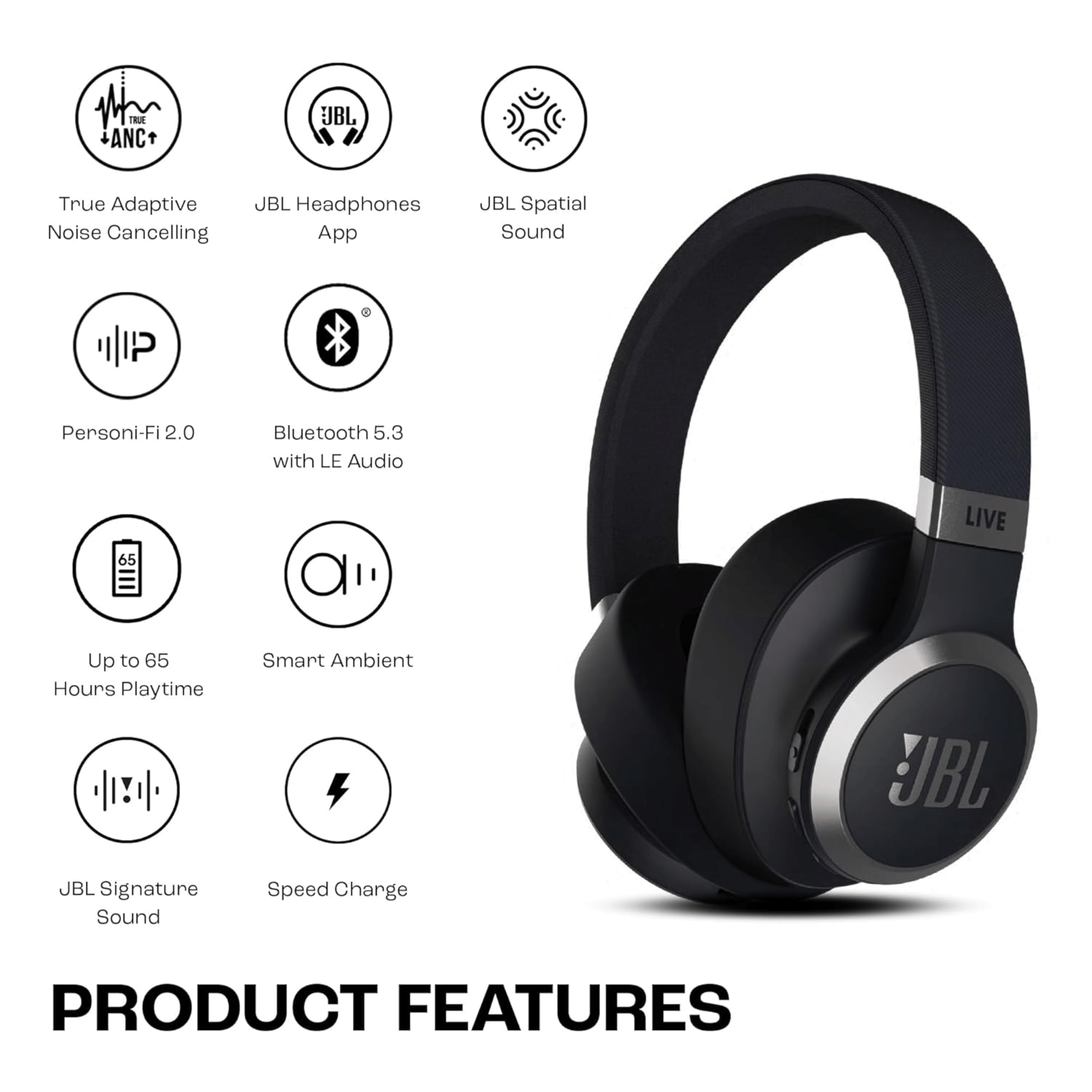 JBL Live 770NC True Adaptive Noise Cancellation Over Ear Headphone - Refurbished_All_Others_115493
