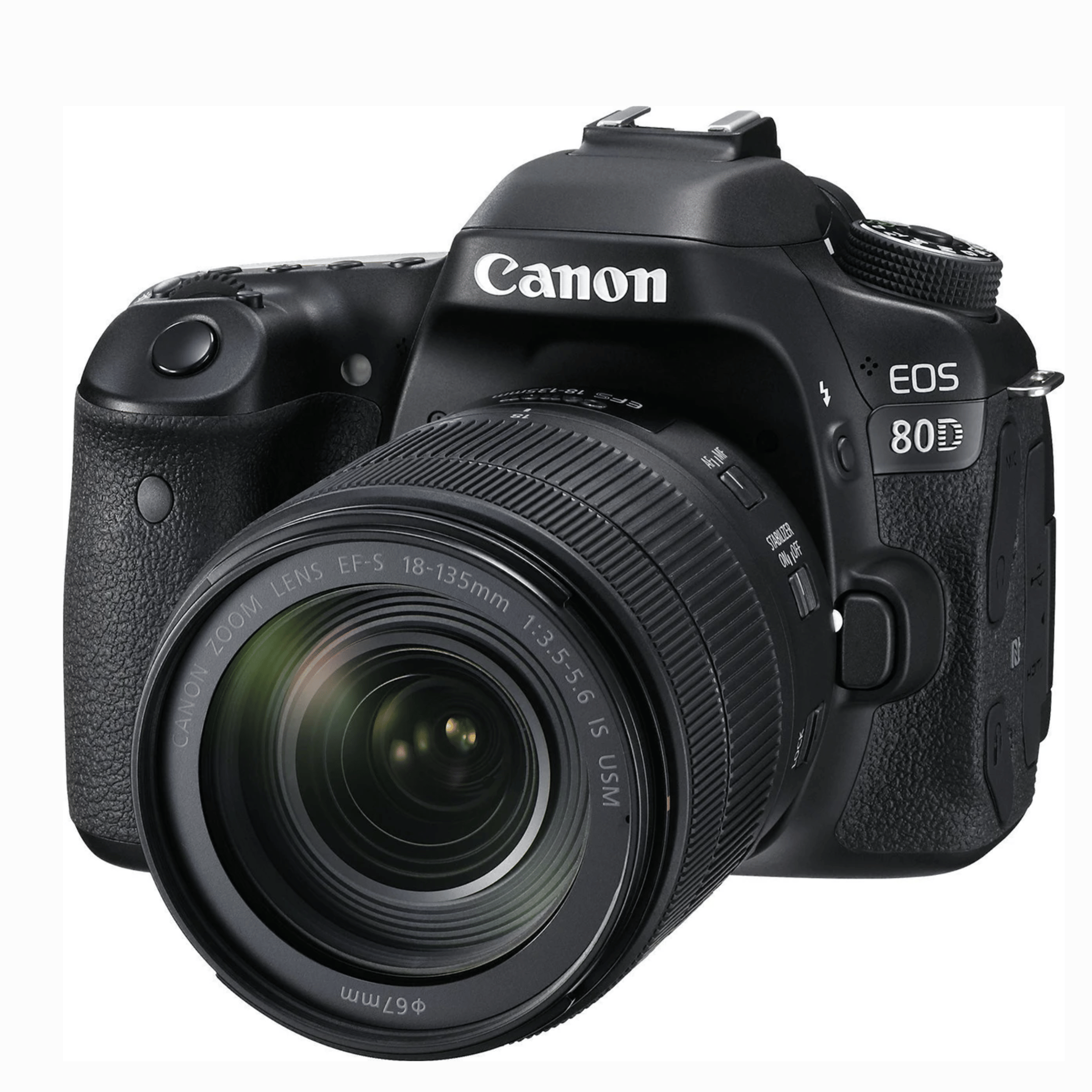 Canon EOS 80D 24.2 MP DSLR - Refurbished_Black_Front_123863