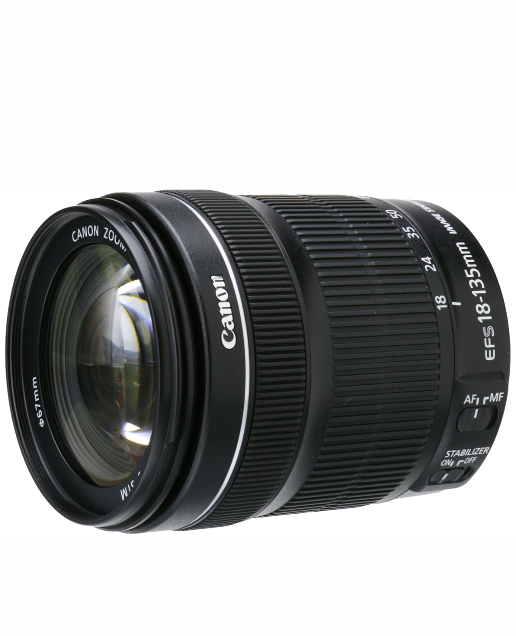 Canon EF-S 18-135mm f/3.5-5.6 IS Lens - Refurbished Good - Black - Refurbished_Black_Bottom_115716