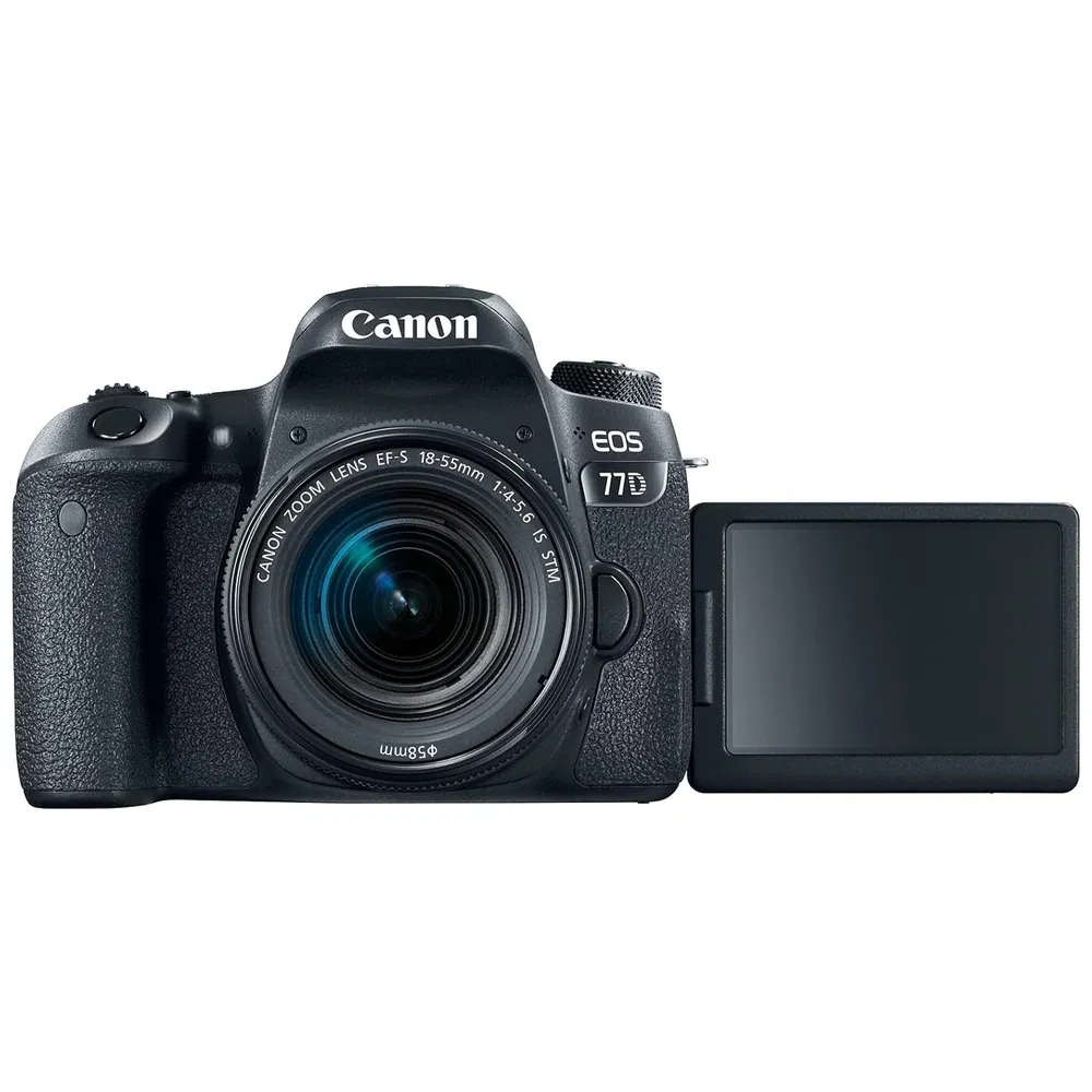 Canon EOS 77D 24.2MP DSLR Camera - Refurbished_Black_Top_124770