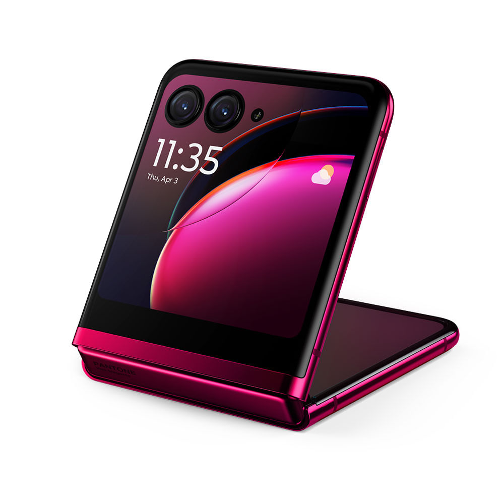 Motorola Moto Razr 40 Ultra - Refurbished_Viva Magenta_Top_51401