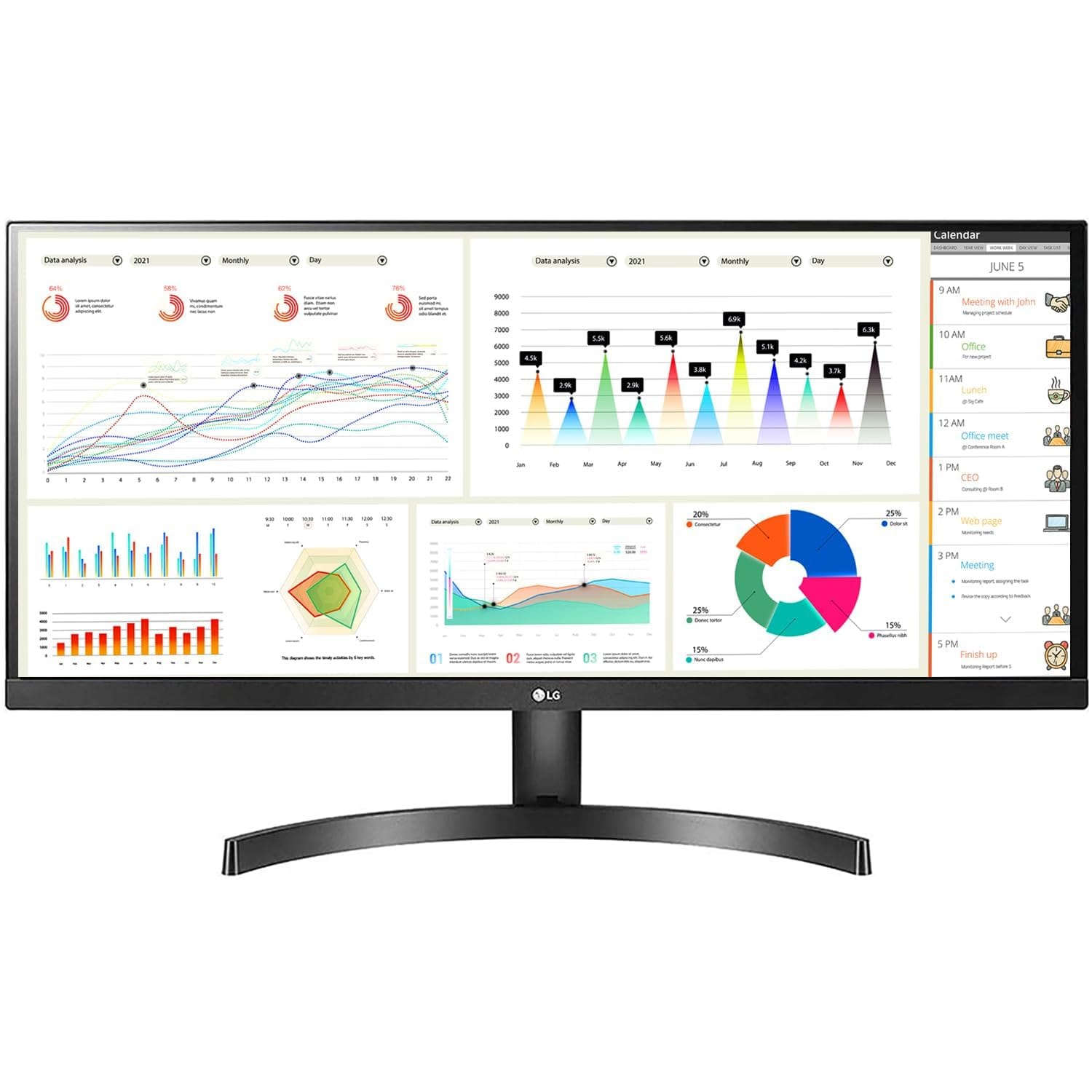 LG 29WL500 29 Inch IPS 75 Hz WFHD Monitor  - Unboxed_Black_Front_89724