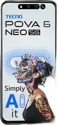 Tecno Pova 6 Neo 5G - Refurbished_Midnight Shadow_Front_89179