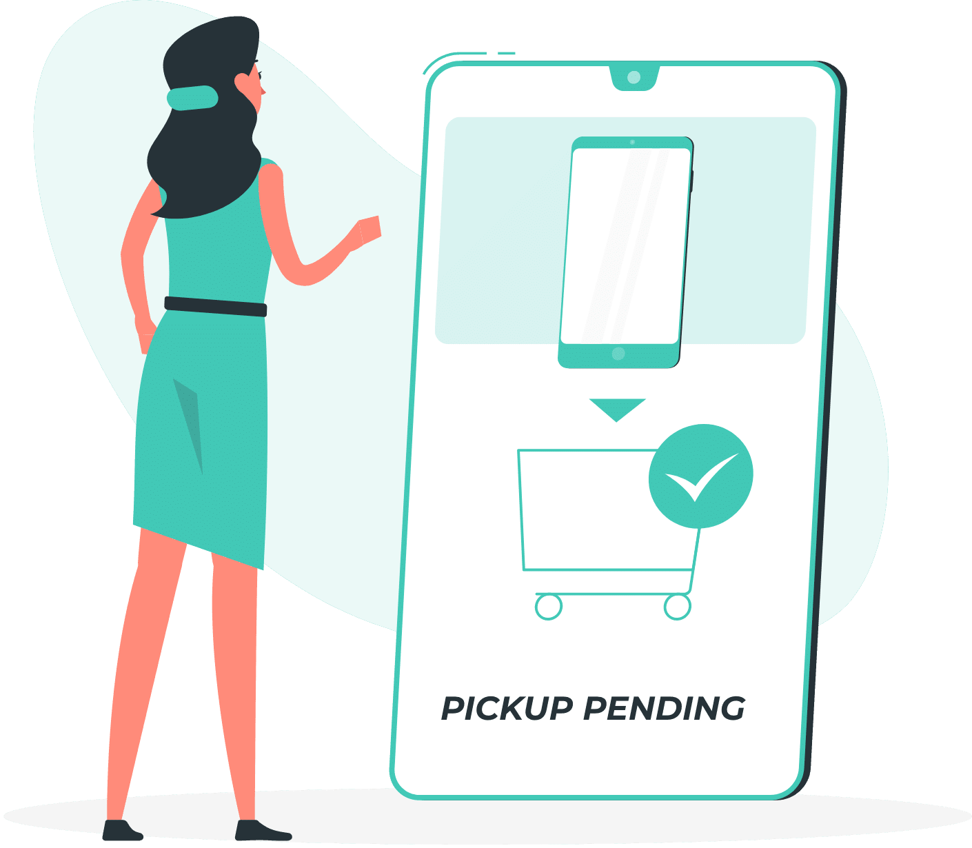 Customer places an order to sell their old/used device on Cashify & chooses a convenient pickup date and time.