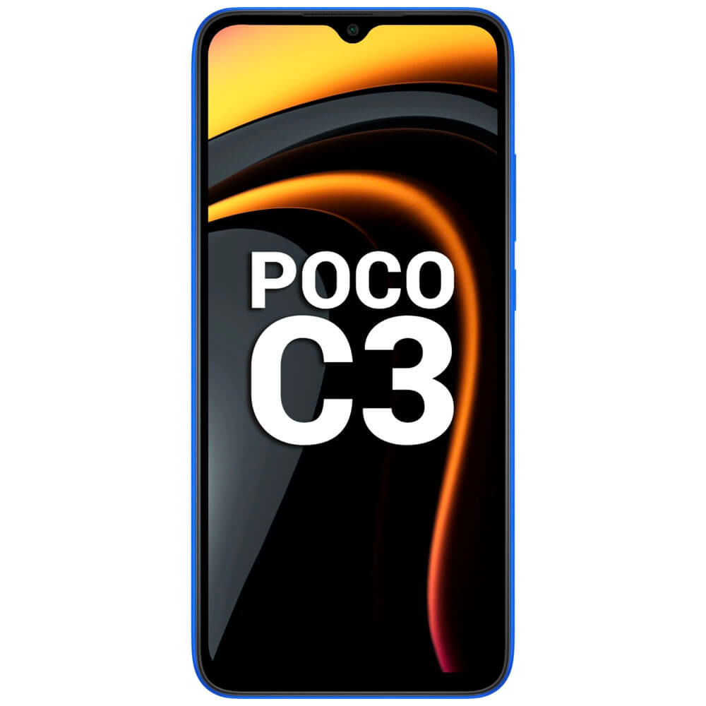 Refurbished POCO C3 Arctic Blue Front