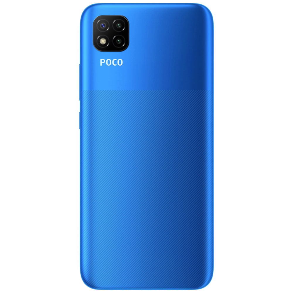 Refurbished POCO C3 Arctic Blue Back