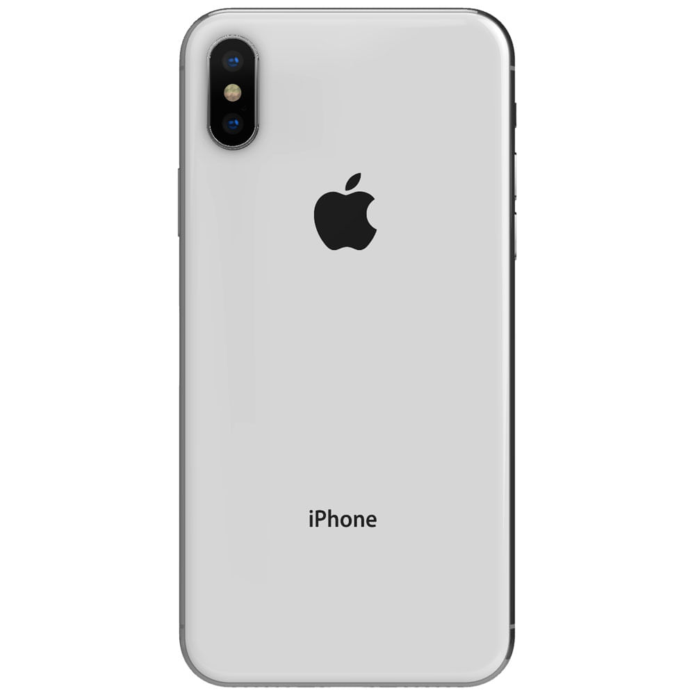 Apple iPhone X - Refurbished_Silver_Back_57183